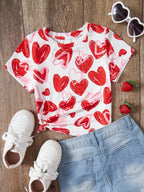 Girl Clothing Summer 3D Print T-Shirt Kawaii Cat Graphic Kids Girls Clothes Outdoor Short Sleeve Causal Children Top for Girls
