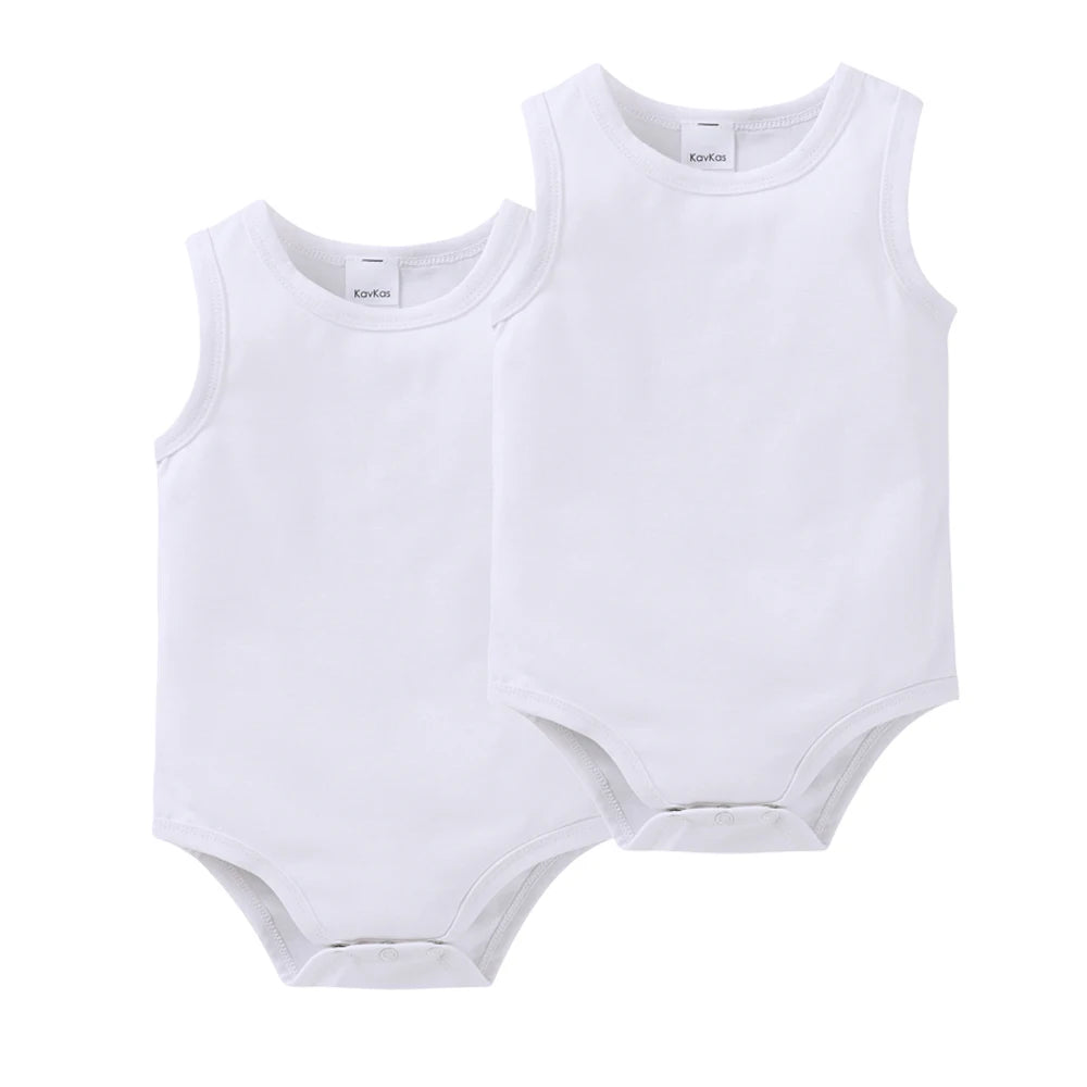 2025 Infant Baby Girls Boys Bodysuit 100% Cotton 1 pcs 2 pcs 3 pcs Sling Vest Design Newborn Clothes