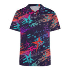 Fashion USA Flag Pattern Polo Shirt For Men 3D Print Short Sleeves T-shirt Hot Sale Street Summer Button Loose Lapel T Shirts