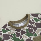 0-18M Newborn Infant Baby Boy Summer Romper Outfit Camouflage Short Sleeve Bodysuit Jumpsuit Clothes