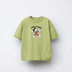 Cute Printed T-shirt Round Neck Basic 2025 Summer Clothing For Boys Simple Fashion T-shirt Cartoon Top Short Sleeve