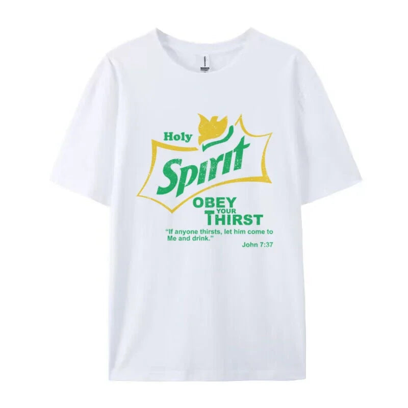 Women Retro Holy Spirit Bible Verse T Shirt Funny Jesus Faith Tshirt Short Sleeve Graphic Tees Unisex Christian Apparel Gift