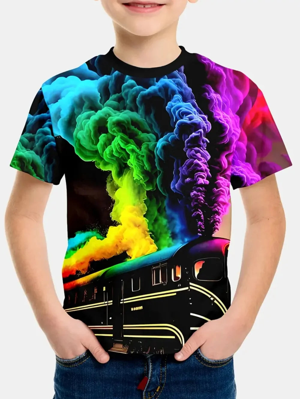 Racing Cars Graphic Printe T Shirts Boys Girls Gift Kids Short Sleeve Tops for Children Clothes from 2 to 8 Years Boys T-Shirts