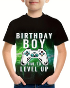 T-Shirts for Boys Short Sleeve 3D Gamepad Print Kids Summer Clothes Casual Fashion O-Neck Boys Tshirt Tops Children's Clothing