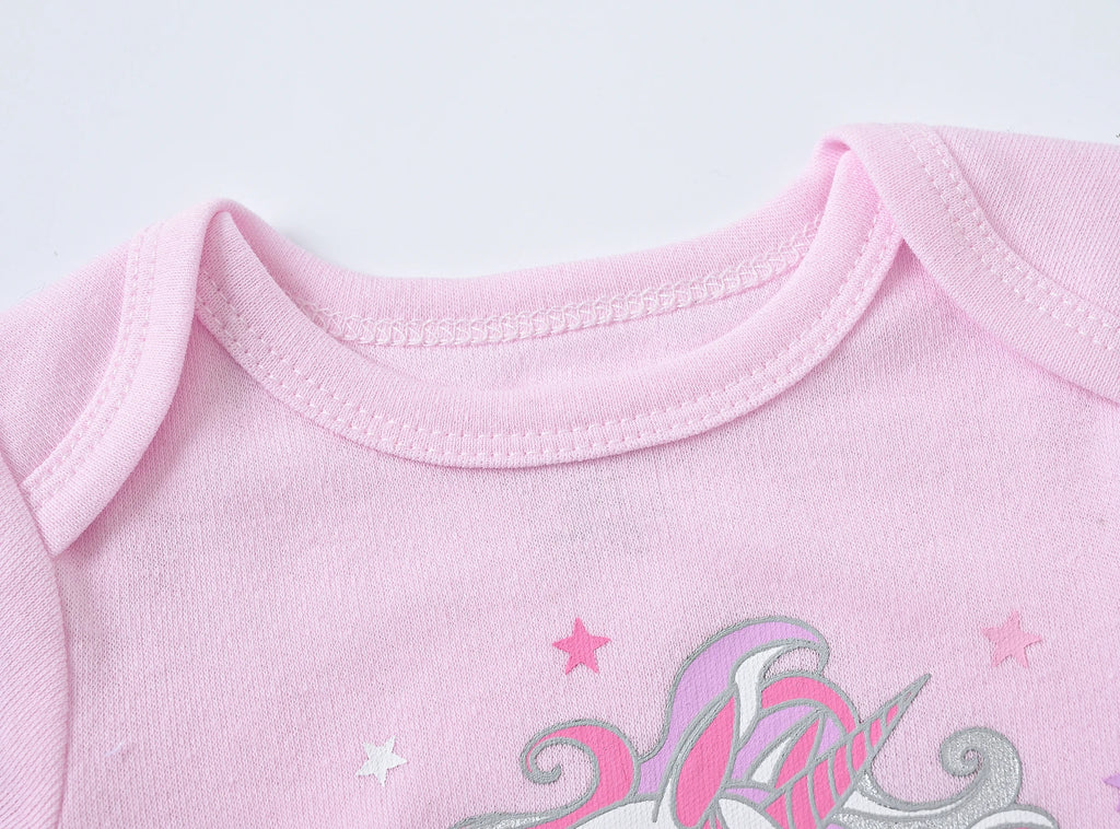 3/6 pcs a lot Baby Girls Clothes  pour nouveaux Cotton Short Sleeve Girl Bodysuit 0-12 Months Newborn Boys Clothing Toddler