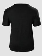Plus Size Plus Size Graphic Print Round Neck T-shirt, Women's Plus Slight Stretch Casual Tee