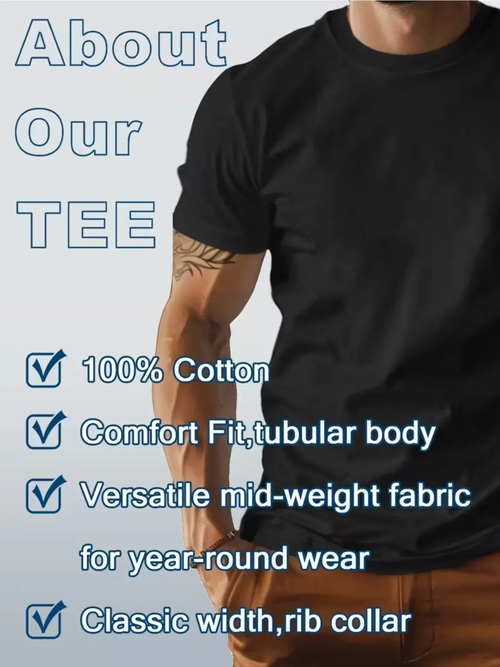 Malcolm X Inspirational T-Shirt - 100% Cotton, Men's All-Season Crew Neck Tee