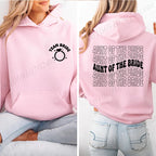 Personalized Womens Bridal Shower Print Hoodie Personalized Sweatshirt Tops Casual Pullover Hoodie Bachelorette Party Sportwear