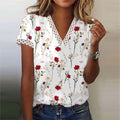 Summer Women's T-Shirts Casual Loose Short Sleeves T-Shirts Women Fashion Elegant Tops