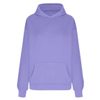 Plus Size Hooded Sweatshirt for Women Fall Fashion Casual Solid Color Pocket Hoodies Women's Clothing Street Hip Hop Hoody