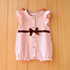 3-18 Month baby Summer clothes rompers girls overalls short Sleeve bodysuit cotton baby clothing jumpsuit newborn Girl onesies