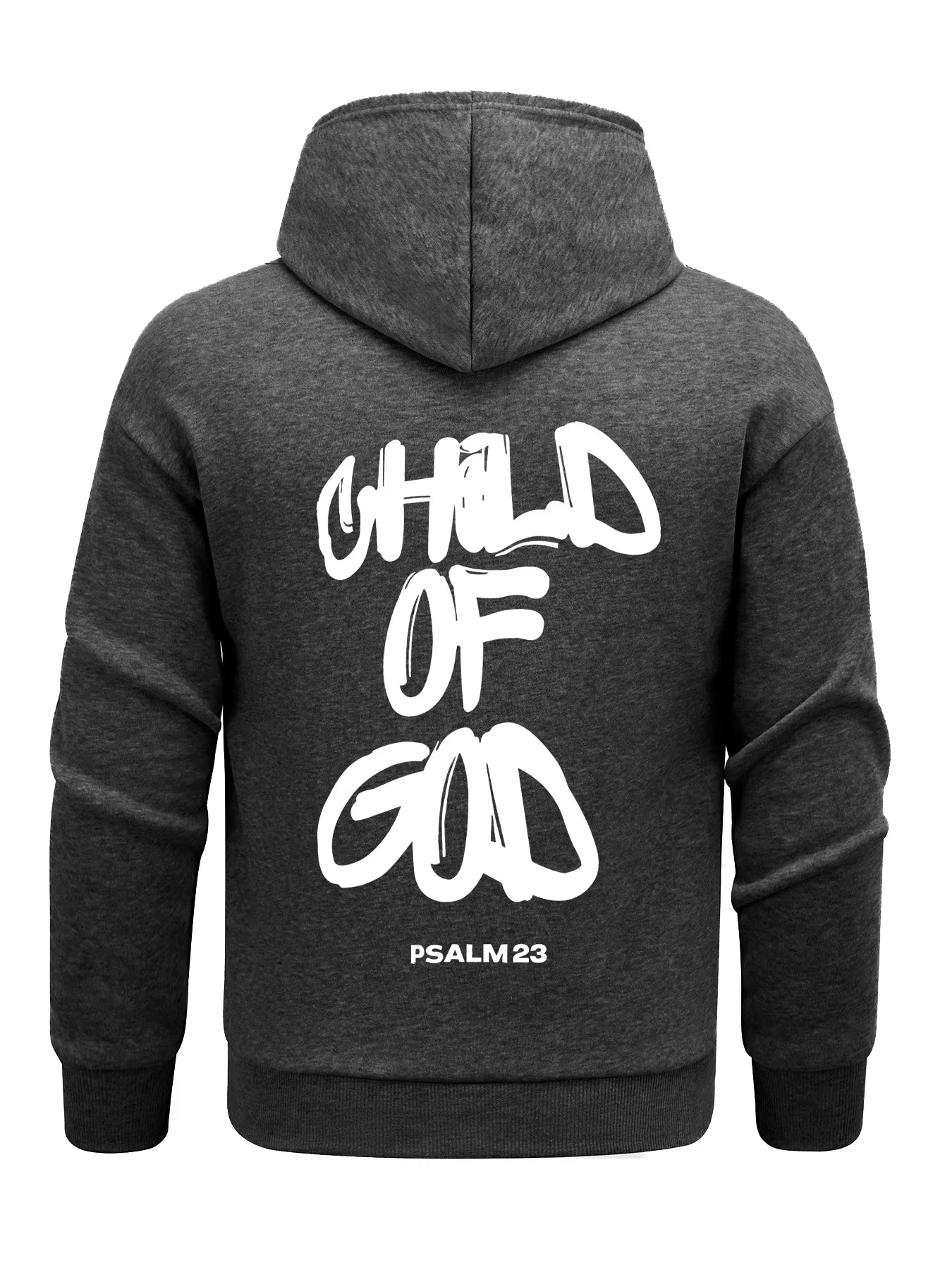 Child Of God Psalm 23 Design Men Hoodies All-Match Fleece Hoody Loose Soft Tops Pocket Clothes Casual Fashion Streetwear