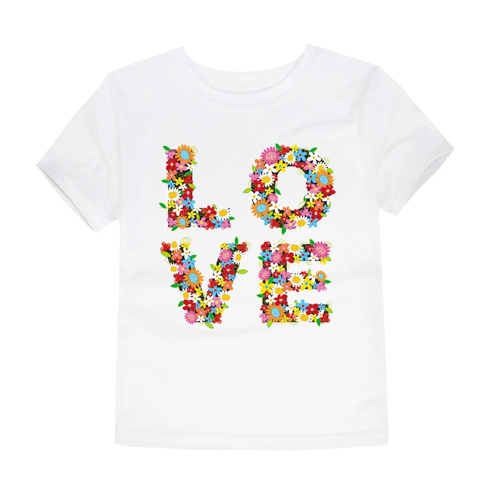 Girls Clothes 2 to 3 4 5 6 7 8 9 10 11 12 13 14 Years 100% Cotton 2024 Summer T Shirts Yellow Butterfly Floral Tee Shirt Tops