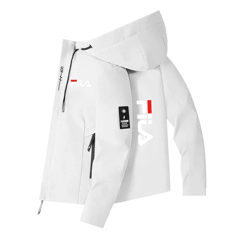 Spring Autumn New Style Men's Windproof and Waterproof Design Hooded Long-Sleeved Zipper Outdoor Leisure Sports Jacket