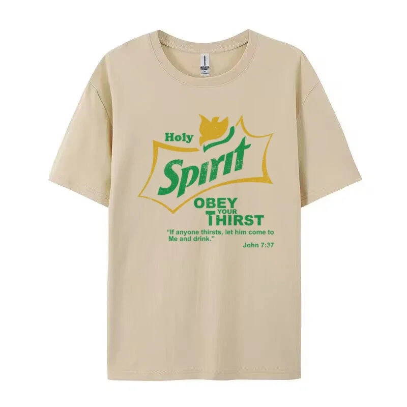 Women Retro Holy Spirit Bible Verse T Shirt Funny Jesus Faith Tshirt Short Sleeve Graphic Tees Unisex Christian Apparel Gift