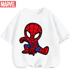 Boys Spiderman Clothes Girls Spider-Man Graphic T-Shirt Ages 3-14 Summer Marvel Kids Casual Tops