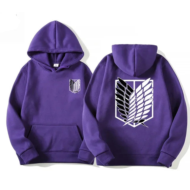 Japan Anime Attack on Titan Men Hoodies Spring Autumn Hip Hop Casual Pullover Top Hoodie Fashion Sweatshirts Jogging Sportswear