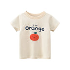 2025 Summer 2-8 Years Kids Girl Shorts Sleeve T-shirts Printed Little Girl Top Baby Girl T Shirts Children Toddler Girl Clothes