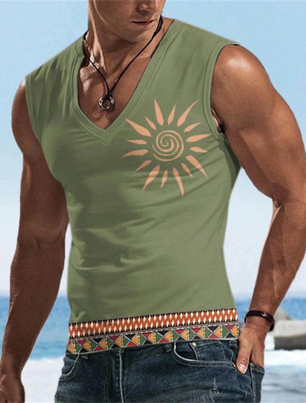 Men's Tank Top Sleeveless T-Shirt Pattern Print Summer Sports Running Gym Designer Casual Muscle Sleeveless Clothing 3D Printed