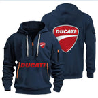 Ducati men's hooded sweatshirt spring autumn outdoor sportswear fashionable casual motorcycle enthusiasts loose men's clothing
