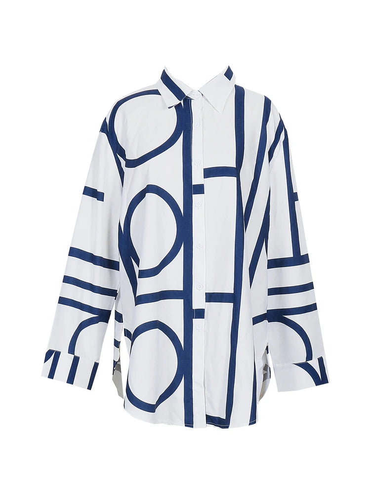 2025 Summer Plus Size High Slit Plaid Button Down Shirts, Casual Long Sleeve Blouse for Women Y2K Beach Cover Up Tops