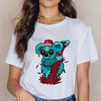Women Cartoon Kawaii Animal Koala Print Woman Tshirt Harajuku Ropa Mujer Graphic Plus Size T-Shirt Casual Streetwear  Tees