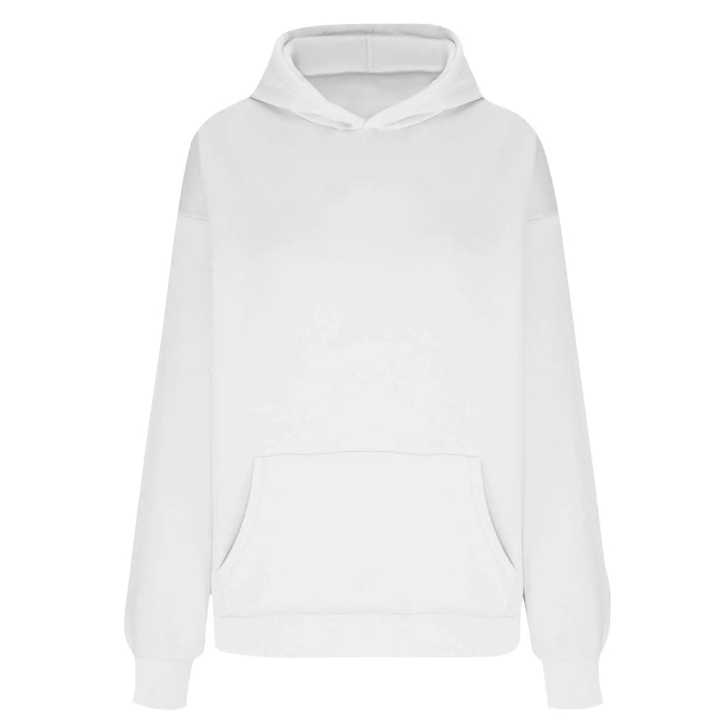 Plus Size Hooded Sweatshirt for Women Fall Fashion Casual Solid Color Pocket Hoodies Women's Clothing Street Hip Hop Hoody