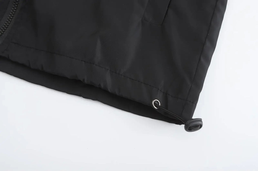 Spring and autumn casual printed zipper hooded jacket, fashionable new windproof and waterproof men's outdoor sportswear