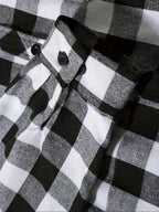 Youth Fashion Street Hooded Plaid Shirt Men's Slim Fit Long Sleeved Shirt Couple Travel Casual Shirt Men's Sports Shirt Jacket