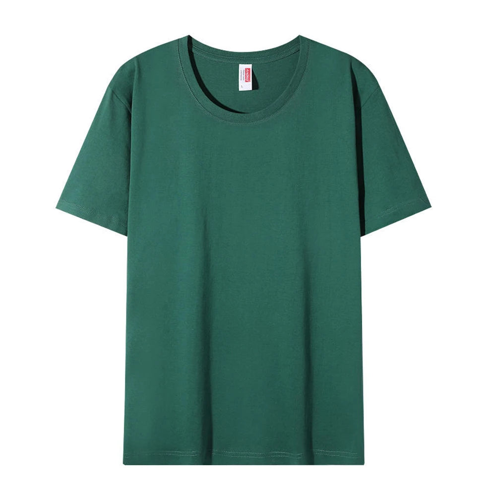 Plain Cotton T Shirts Wholesale High Quality Crew Neck Tshirt Unisex Tee Shirt Blanc White Tshirt For Men Camisetas Masculinas