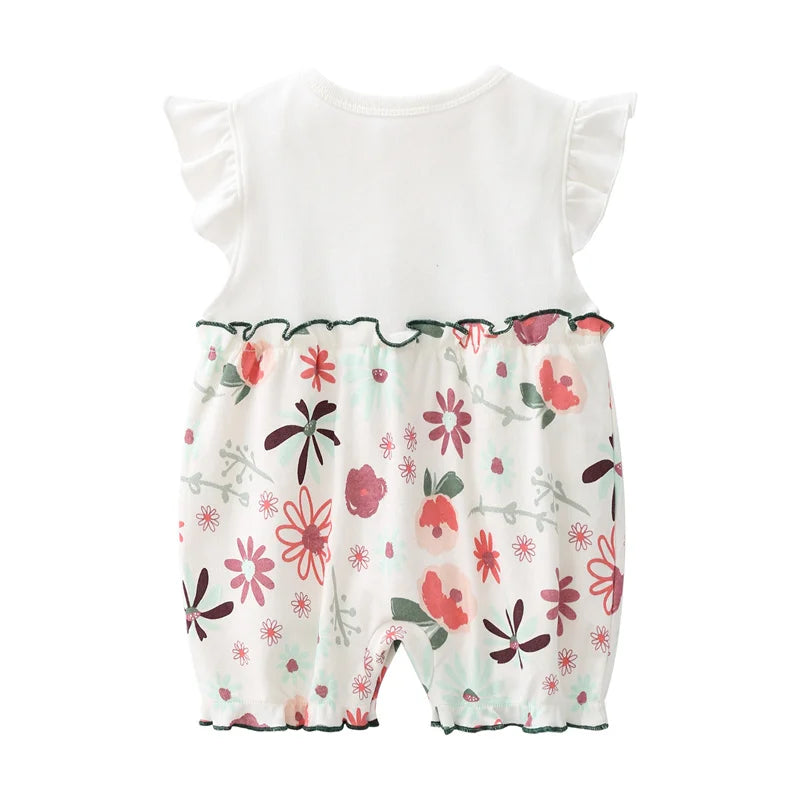 3-18 Month baby Summer clothes rompers girls overalls short Sleeve bodysuit cotton baby clothing jumpsuit newborn Girl onesies