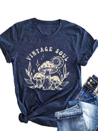 Plus size women's short sleeve T-shirt California Los Angeles 89 West Coast Spring and Summer Essentials summer outfits women's