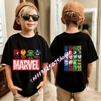 Kids Summer Cute Spider-Man Print Children's Short-Sleeved T-Shirt for Girls Boys 100% Cotton - Fashionable Short Sleeve