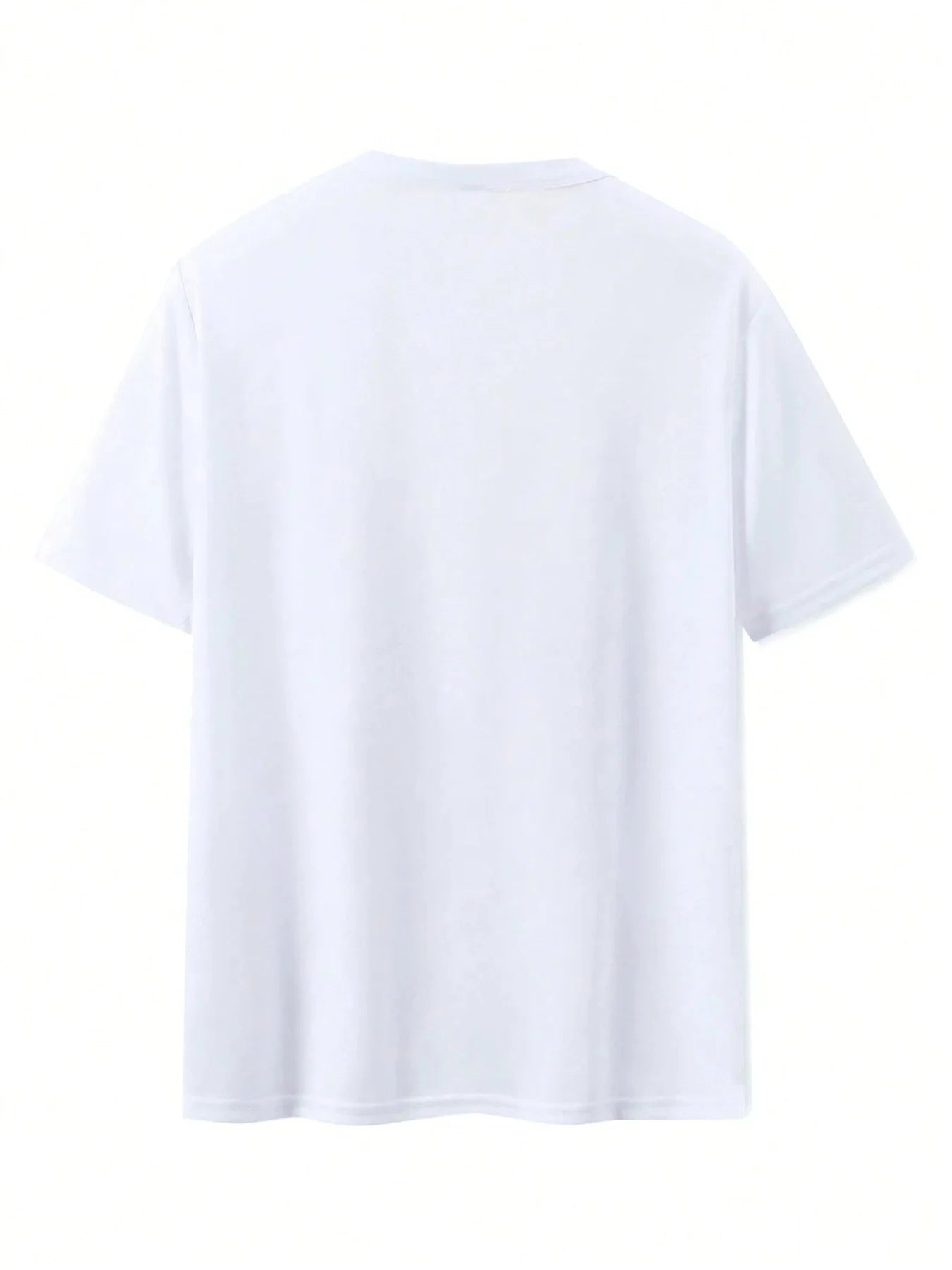 Men's Summer 100% Cotton Fashionable Casual Loose Large Size FAITH HOPE LOVE Printed Sports Round Neck Short Sleeve T-shirt Top