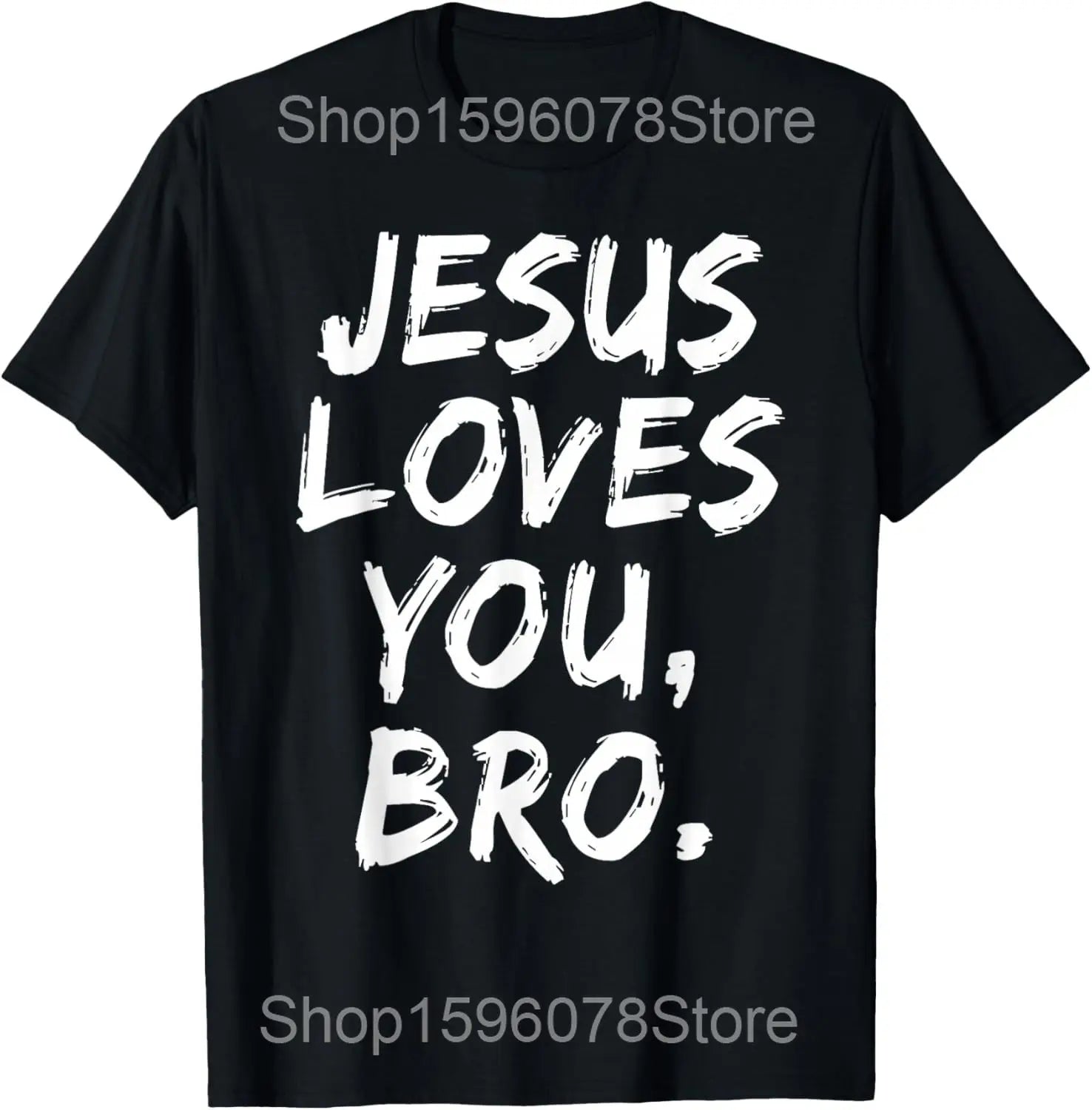 Funny Jesus Is King Christian Religious Faith T Shirts Men Cotton Humor Streetwear Tee Shirt Short Sleeve Unisex Loose Clothing