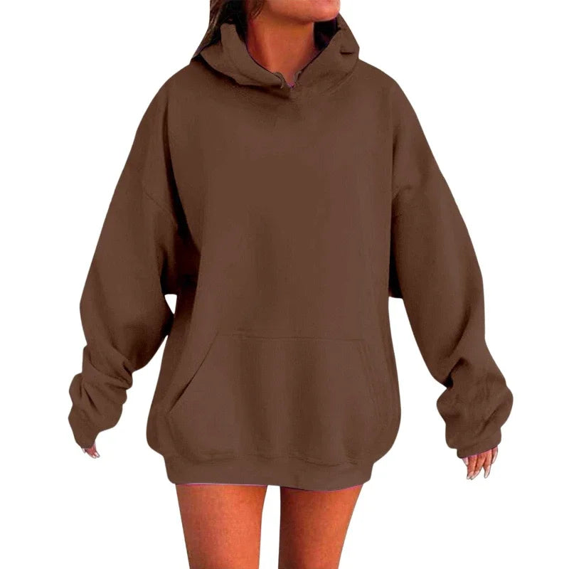 Plus Size Hoodies for Women Women's Oversized Hoodie Loose Fit Soft Fleece Pullover Hooded Sweatshirt with Pockets for Girls