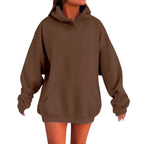 Plus Size Hoodies for Women Women's Oversized Hoodie Loose Fit Soft Fleece Pullover Hooded Sweatshirt with Pockets for Girls