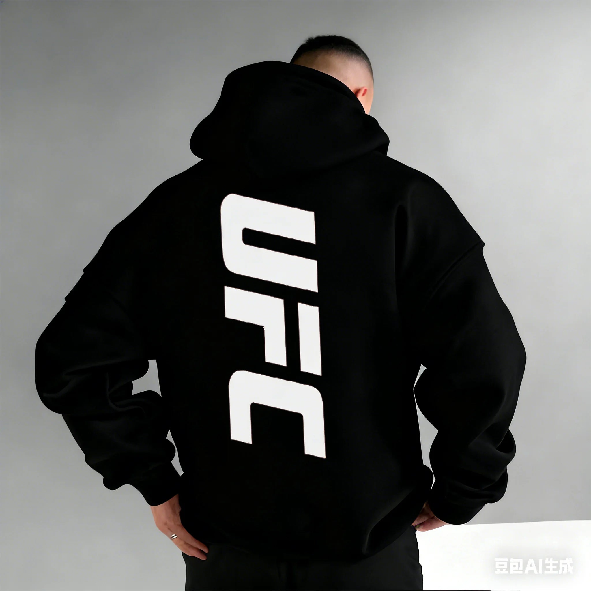 Men's Pattern Hoodies –Bold Back Prints MMA Inspired Streetwear Loose Fit Perfect for Gym  Casual Wear Limited Edition Designs