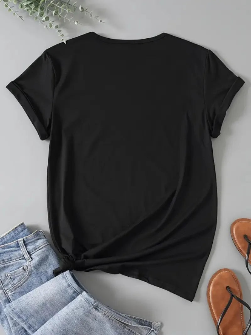 Women T-shirt Funny Flower Butterfly Print T-Shirts for Women Summer Round Neck Tee Shirt Femme Fashion Casual T-Shirts