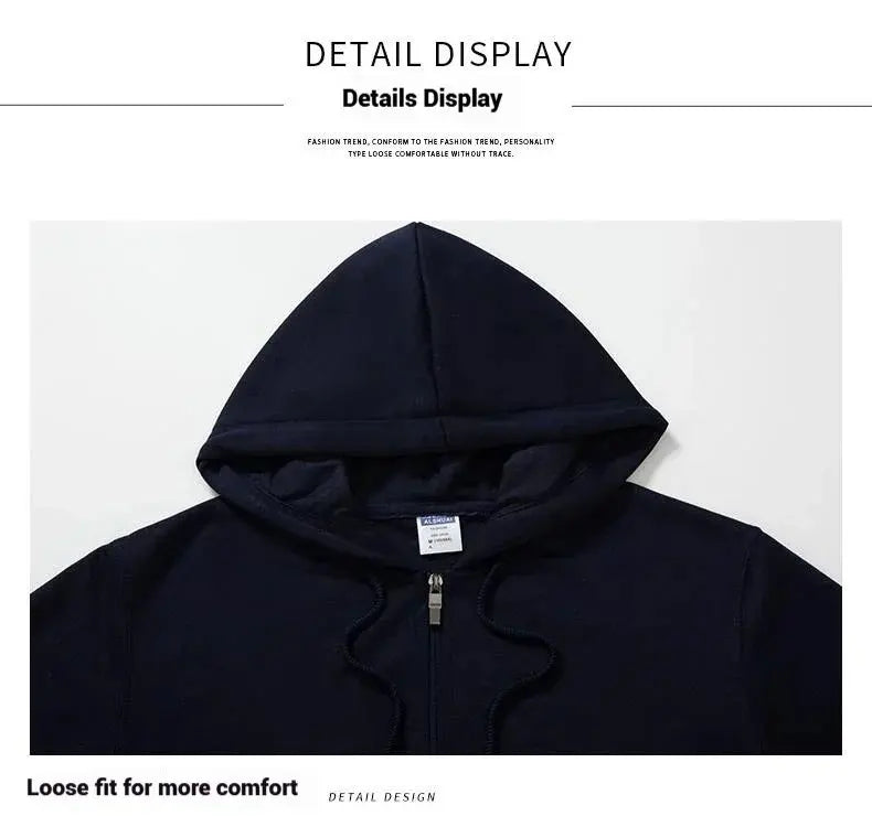 Unisex Disney Zip Up Hoodie Men Women Oversized Casual Long Sleeves Streetwear Sweatshirt Autumn Winter Trendy New Y2k Clothes
