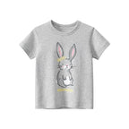 2025 Summer 2-8 Years Kids Girl Shorts Sleeve T-shirts Printed Little Girl Top Baby Girl T Shirts Children Toddler Girl Clothes