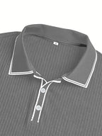 New Men's Polo Short-sleeved Shirt Solid Color For Men Business Casual And Trendy Summer New Men's Short-sleeved Polo Shirt