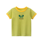 2025 Summer 2-8 Years Kids Girl Shorts Sleeve T-shirts Printed Little Girl Top Baby Girl T Shirts Children Toddler Girl Clothes