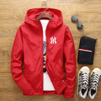 2026 New Spring and Autumn Men's Plus-size Casual Fashion Zippered Outdoor Windproof and Sun-proof Windbreaker Jacket