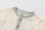 Unisex Cotton Newborn Baby Boy Clothes 3Pieces Summer 0-12M Cartoon Baby Girl Clothes Print Bodysuits Short Sleeve Bebes