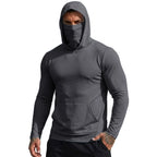 Mens UPF50+ Performance T-Shirt Hoodie Hiking Quick Dry Sweatshirts Sunscreen Fishing Wear Long Sleeve Sun Protection Tshirts
