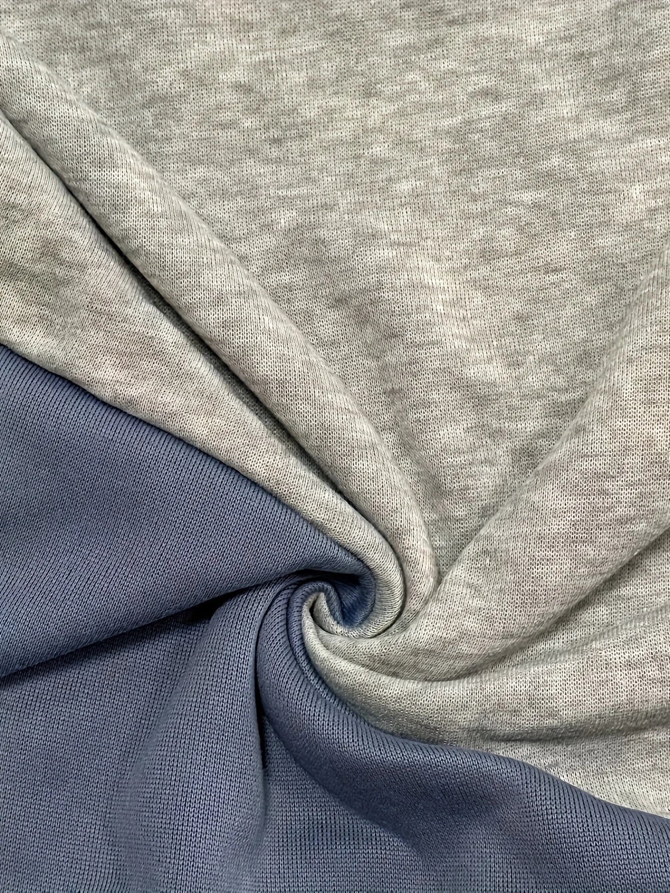 Plus Size Women's Clashing Hooded Sleeve Solid Color Casual Top