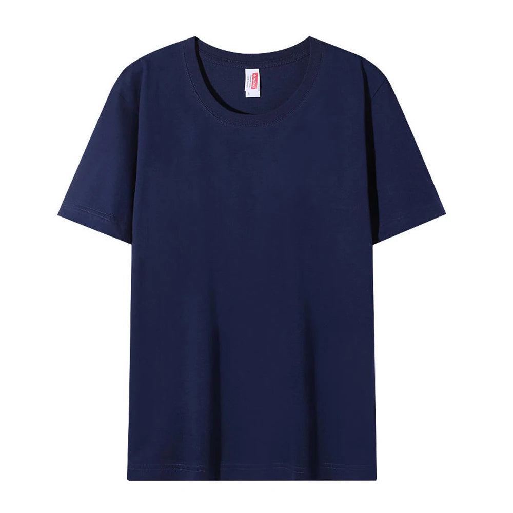 Plain Cotton T Shirts Wholesale High Quality Crew Neck Tshirt Unisex Tee Shirt Blanc White Tshirt For Men Camisetas Masculinas