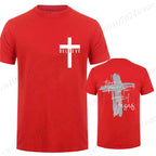 Women/Men Christian Faith T-shirts There Is Power in The Name of Jesus Graphic T-shirts Unisex Cross Faiths Graphic T Shirts
