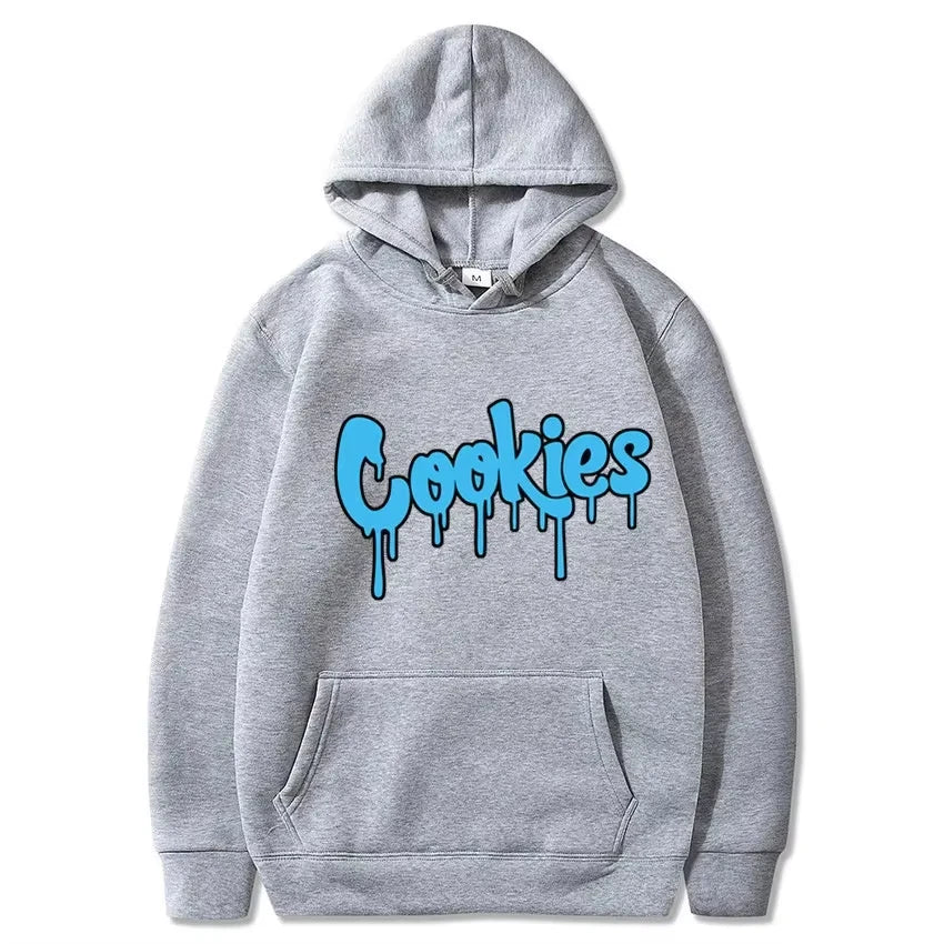 2024 New Anime Cookies Printed Fleece Men's Autumn and Winter Men's and Women's Sweatshirts Hoodies